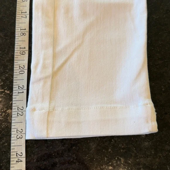 Anthropologie Pilcro & the Letterpress White High Rise Denim Legging Jeans W-28 - Picture 11 of 13